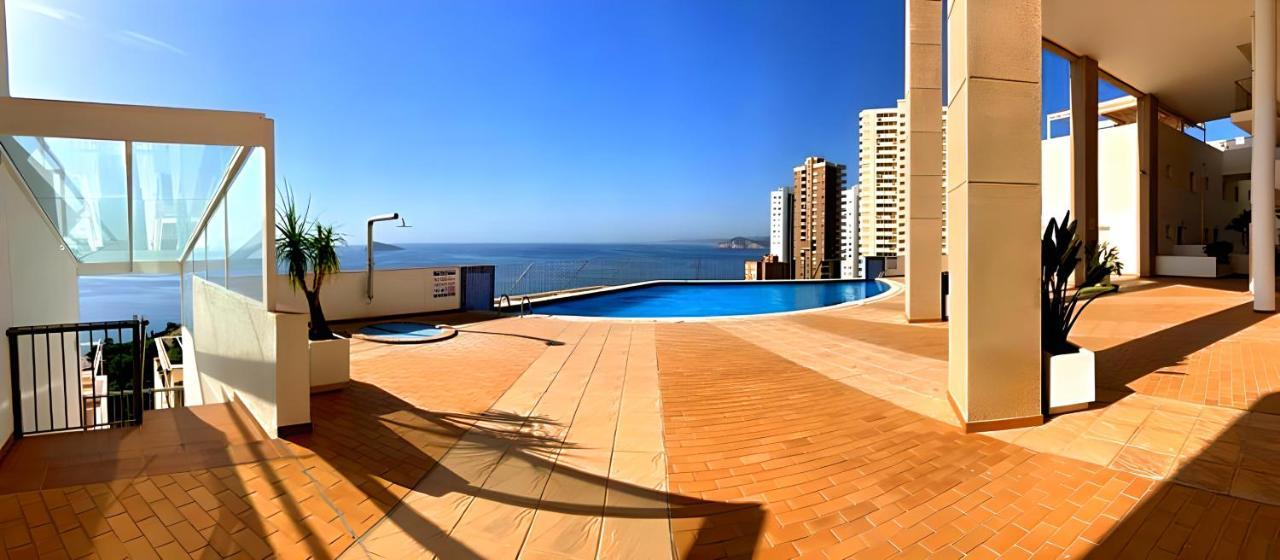 Spectacular Sea Views 2 Bedrooms In Villa Marina Benidorm Exteriér fotografie