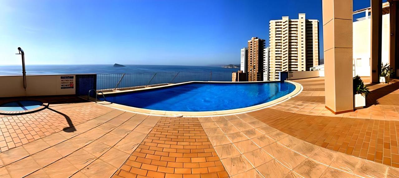 Spectacular Sea Views 2 Bedrooms In Villa Marina Benidorm Exteriér fotografie